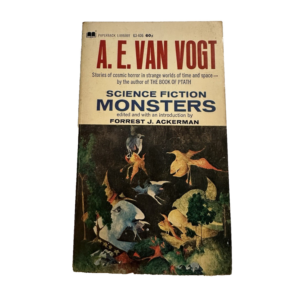 Science Fiction Monsters, A.E. Van Vogt pb/3rd print/1970/Paperback Library VTG